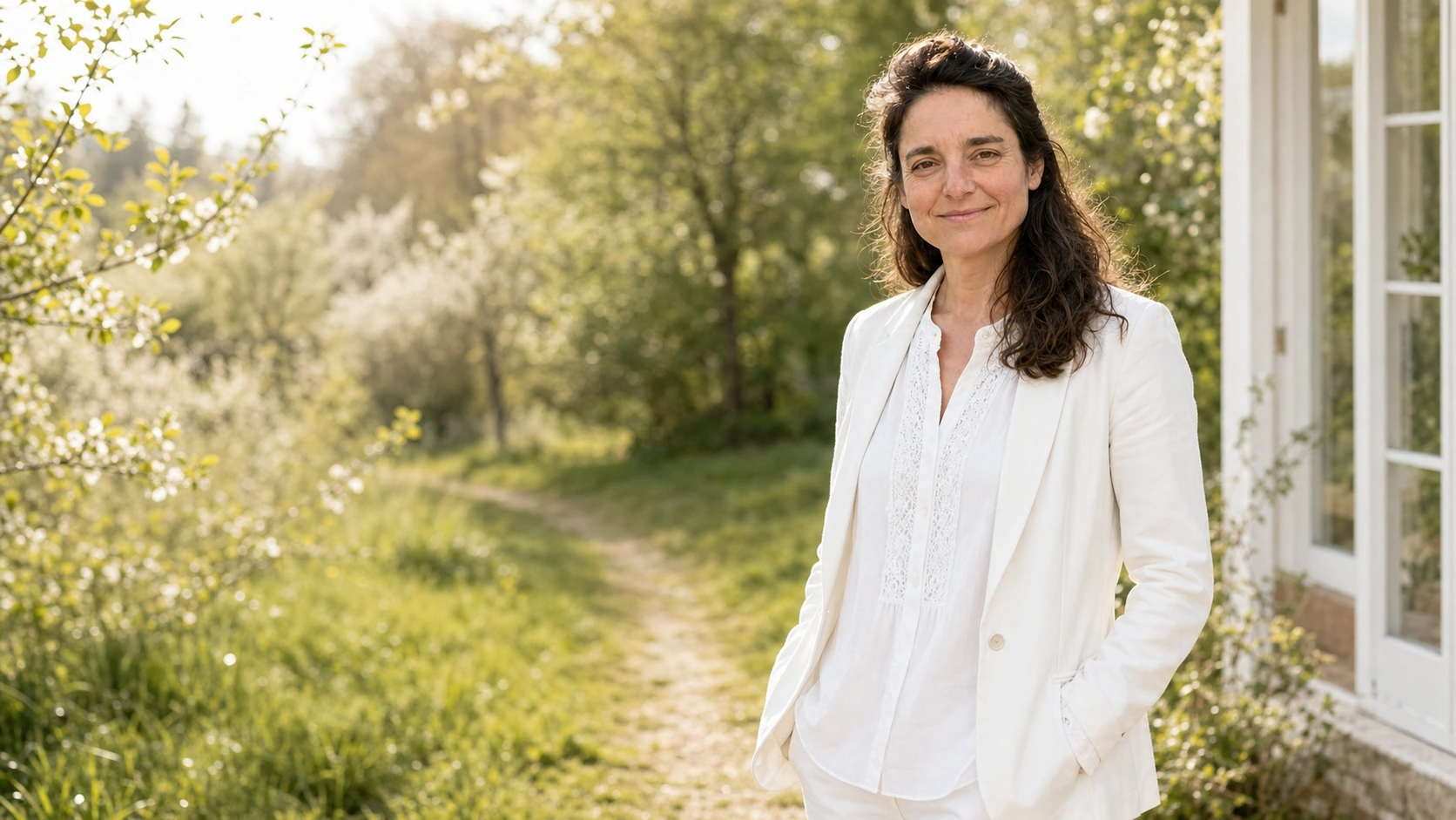 Agnes Eberhardt während einer ruhigen Sitzung für Intuitive Prozessbegleitung